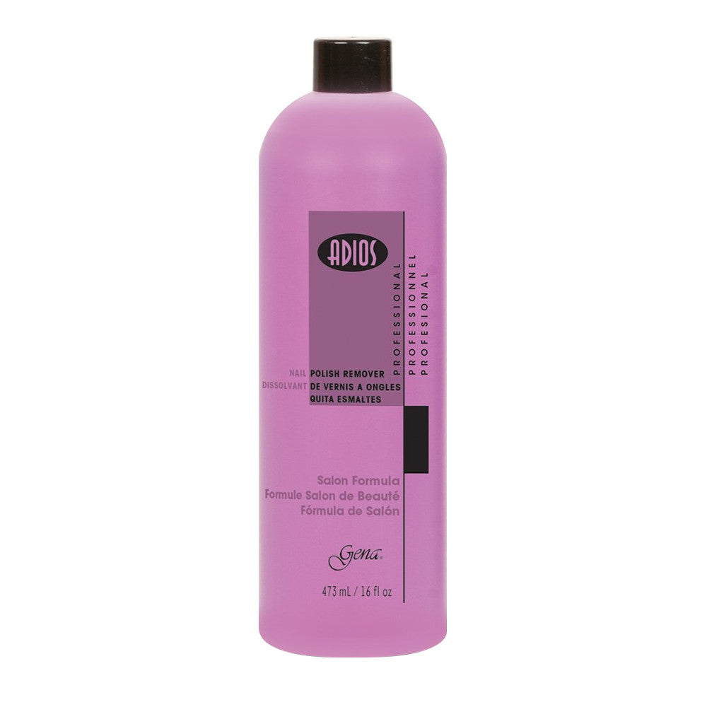 Gena Adios Pink Polish Remover, 16 Oz